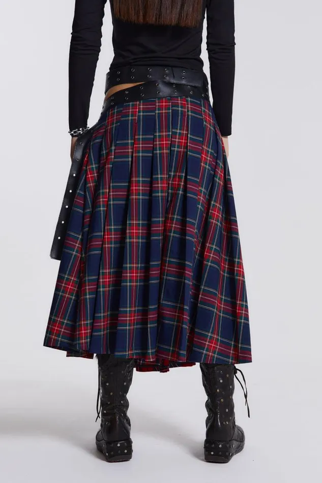 Women Jaded London Skirts Rebel Maxi Kilt