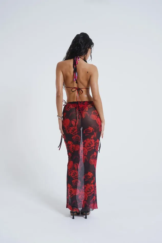 Women Jaded London Skirts Selene Mesh Maxi Skirt