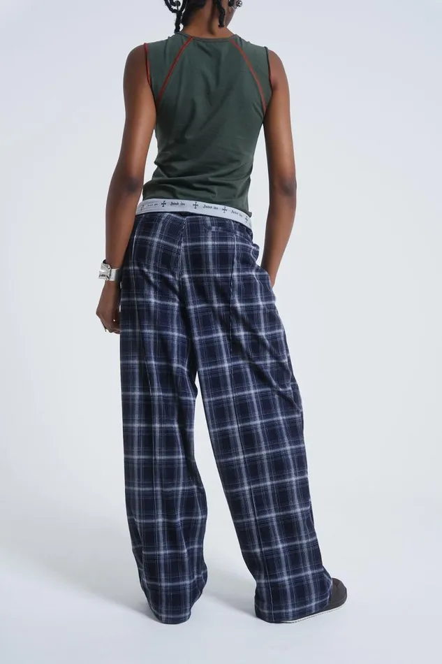 Women Jaded London Trousers Aphex Checked Trousers