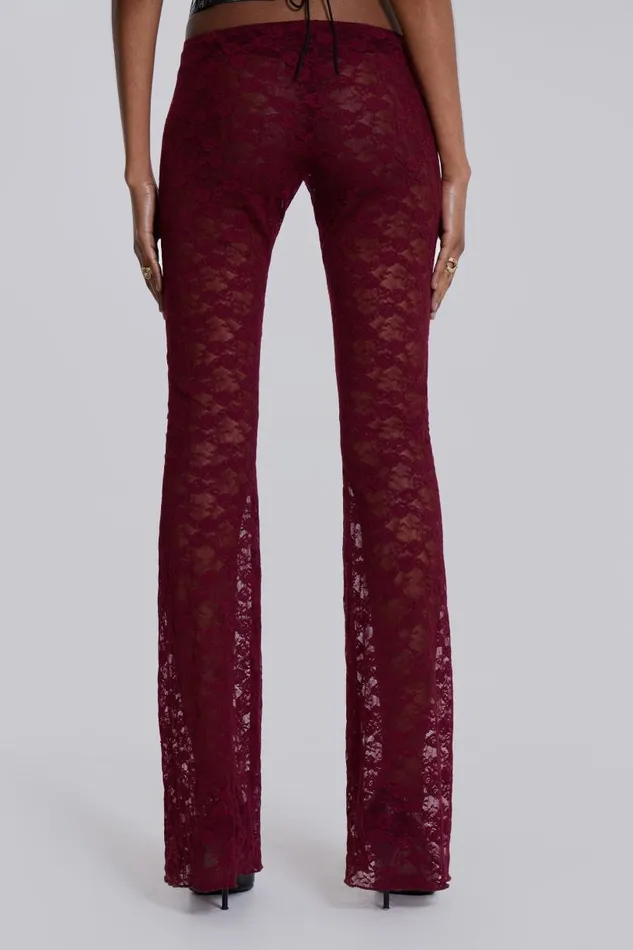 Women Jaded London Trousers Riva Lace Hooded Coord Set