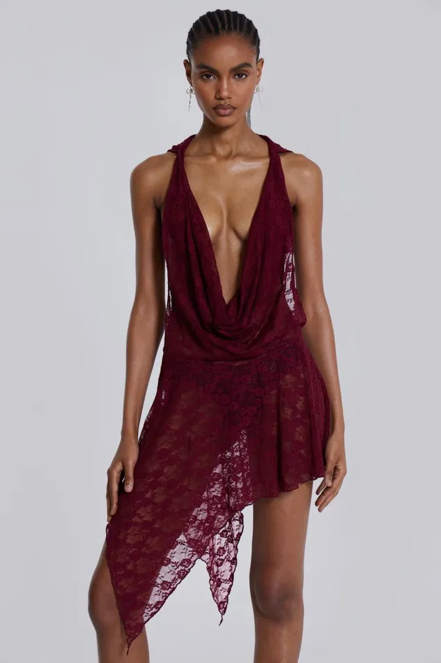 Women Jaded London Trousers Riva Lace Hooded Coord Set