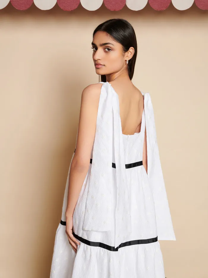 Women Meadow Jacquard Midi Dress Snow White Sister Jane Dresses