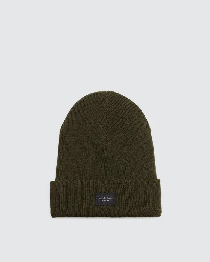 WomenMen Hats Rag 038 Bone Addison Beanie Olive