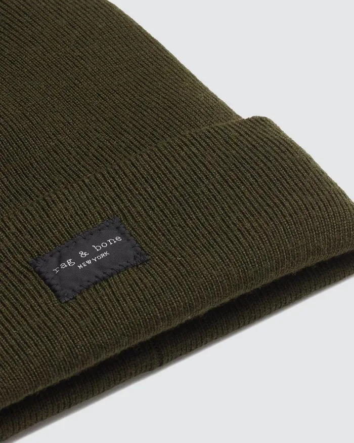 WomenMen Hats Rag 038 Bone Addison Beanie Olive
