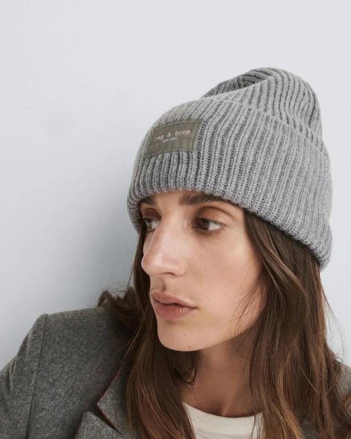WomenMen Hats Rag 038 Bone Blake Beanie Heather Grey