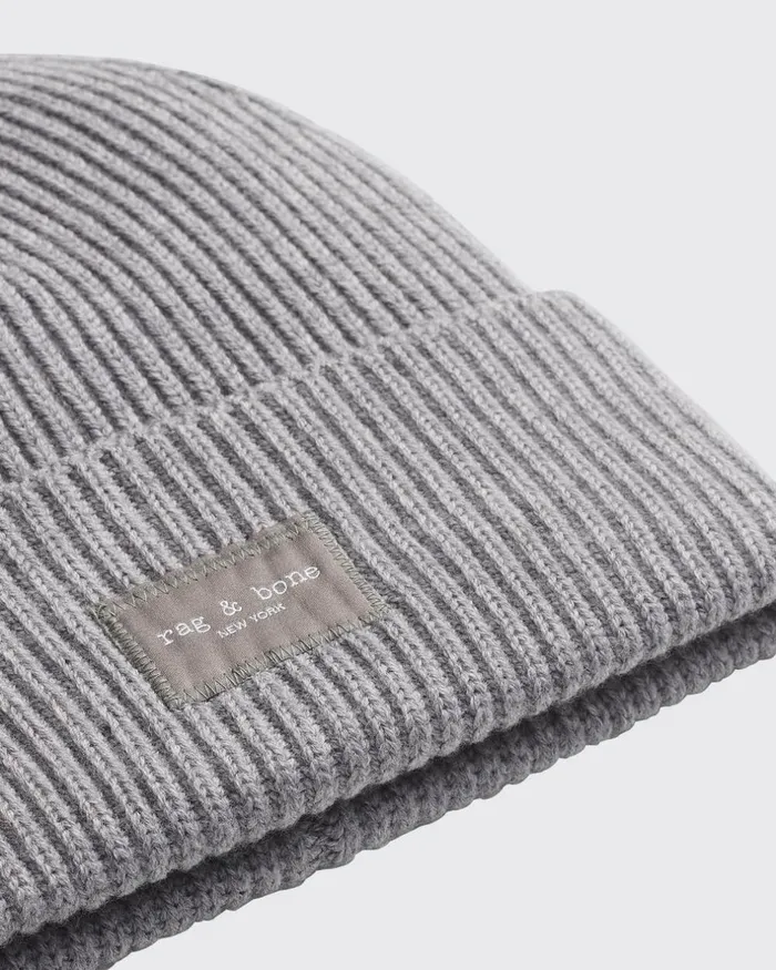 WomenMen Hats Rag 038 Bone Blake Beanie Heather Grey