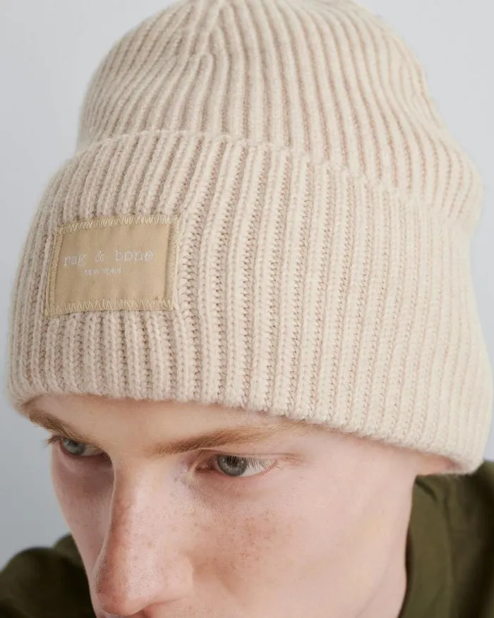 WomenMen Hats Rag 038 Bone Blake Beanie Ivory