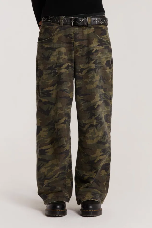 WomenMen Jaded London Colossus Jeans Camo Colossus Baggy Jeans