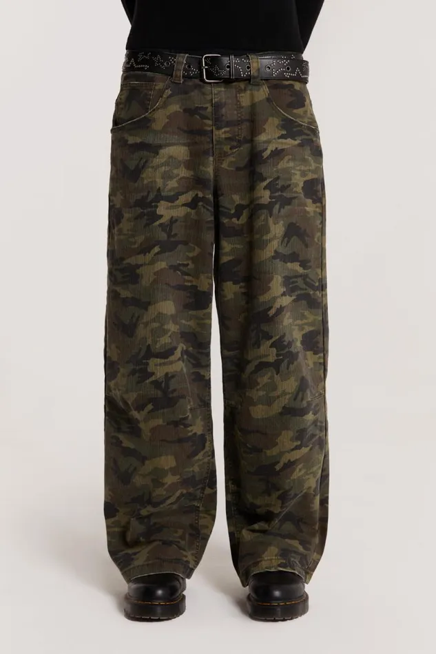 WomenMen Jaded London Colossus Jeans Camo Colossus Baggy Jeans