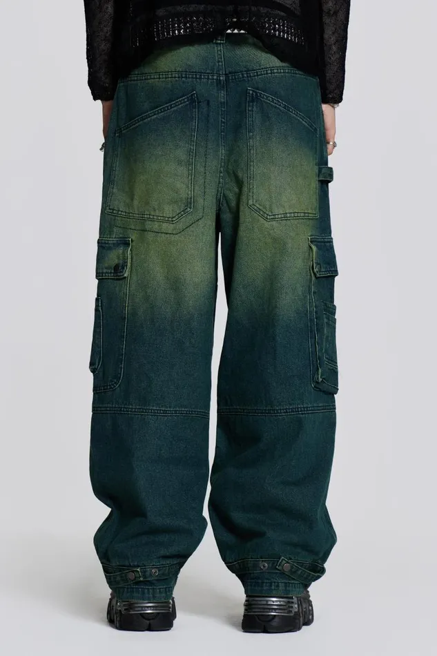 WomenMen Jaded London Colossus Jeans Sandblast Monster Cargo Jeans