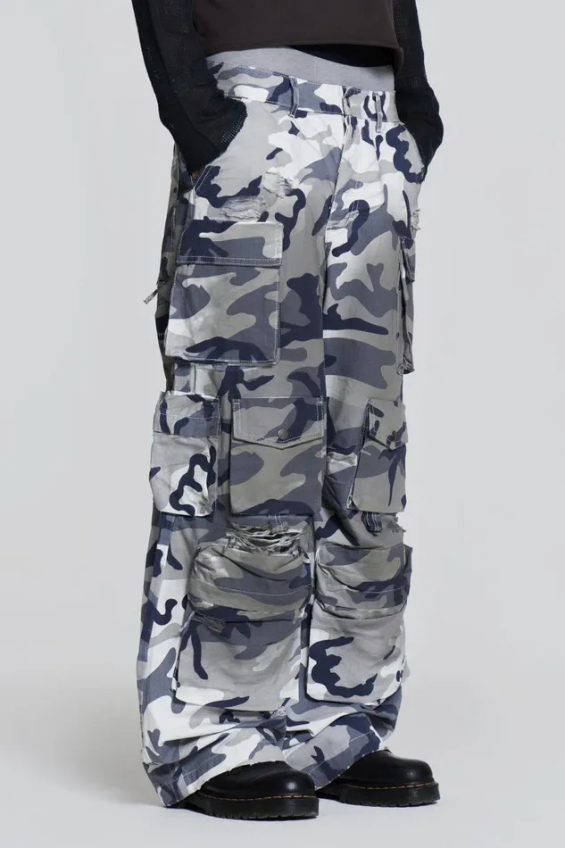 WomenMen Jaded London Colossus Jeans Siberia Camo Cargos