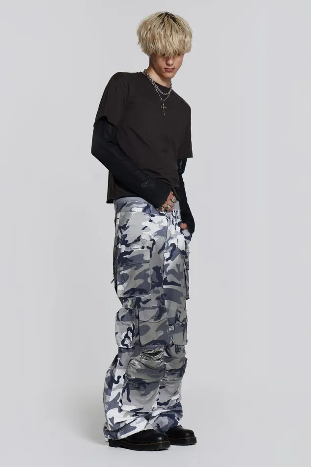 WomenMen Jaded London Colossus Jeans Siberia Camo Cargos