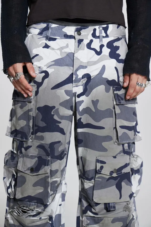 WomenMen Jaded London Colossus Jeans Siberia Camo Cargos
