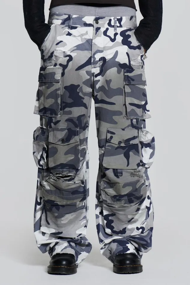 WomenMen Jaded London Colossus Jeans Siberia Camo Cargos