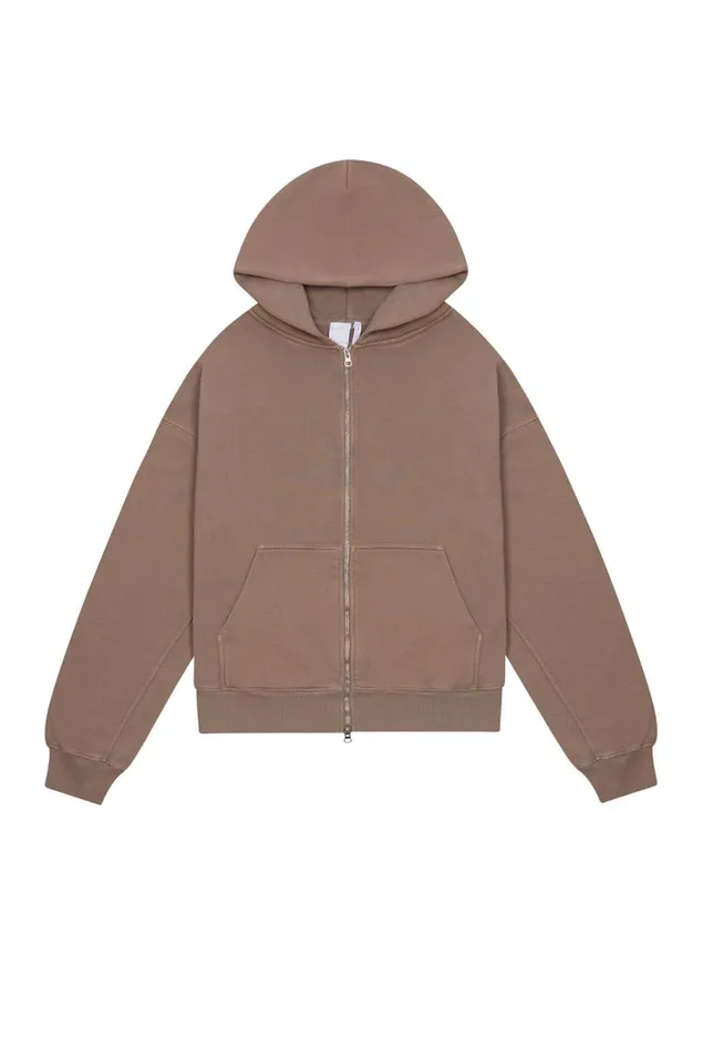 WomenMen Jaded London Hoodies and Sweatshirts NTRLS Clay Oversized Zip Through Hoodie