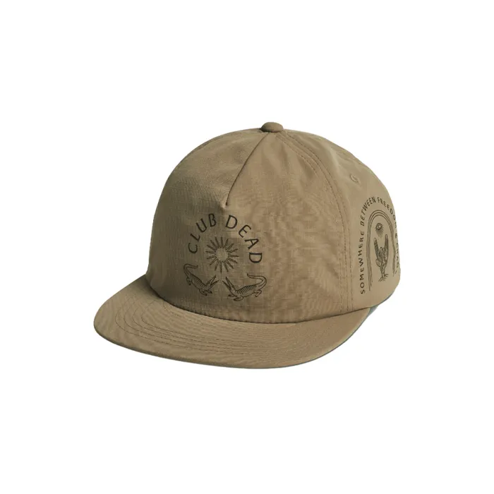WomenMen Roark Hats Club Muerto 5 Panel Hat Bronze