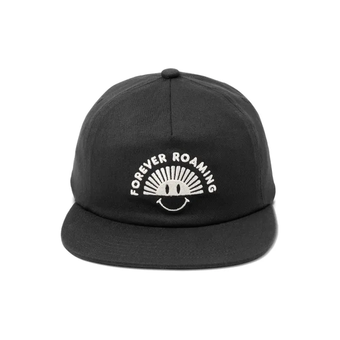 WomenMen Roark Hats Layover Strapback Hat Black