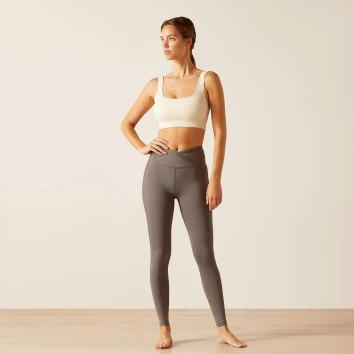 Women Pants and Shorts Ariat Eos Chic Half Grip Tight Plum Grey Women Pants and Shorts Ariat Eos Chic Half Grip Tight Plum Grey
