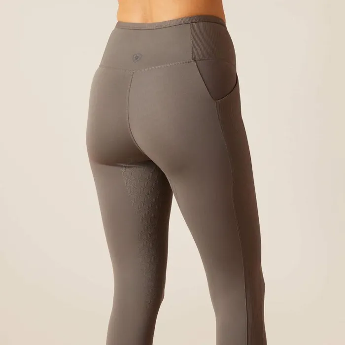 Women Pants and Shorts Ariat Eos Chic Half Grip Tight Plum Grey Women Pants and Shorts Ariat Eos Chic Half Grip Tight Plum Grey