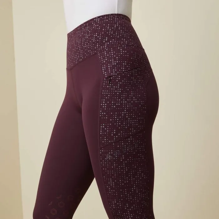 Women Pants and Shorts Ariat Eos Lumina Knee Patch Tight Mulberry Women Pants and Shorts Ariat Eos Lumina Knee Patch Tight Mulberry