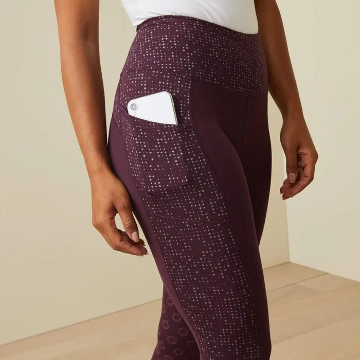 Women Pants and Shorts Ariat Eos Lumina Knee Patch Tight Mulberry Women Pants and Shorts Ariat Eos Lumina Knee Patch Tight Mulberry
