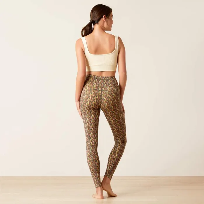 Women Pants and Shorts Ariat Eos Print Knee Patch Tight Canteen Floral Women Pants and Shorts Ariat Eos Print Knee Patch Tight Canteen Floral
