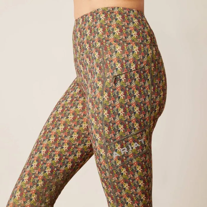 Women Pants and Shorts Ariat Eos Print Knee Patch Tight Canteen Floral Women Pants and Shorts Ariat Eos Print Knee Patch Tight Canteen Floral