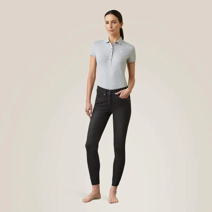 Women Pants and Shorts Ariat Halo B Denim Knee Patch Breech Black Rinse Women Pants and Shorts Ariat Halo B Denim Knee Patch Breech Black Rinse
