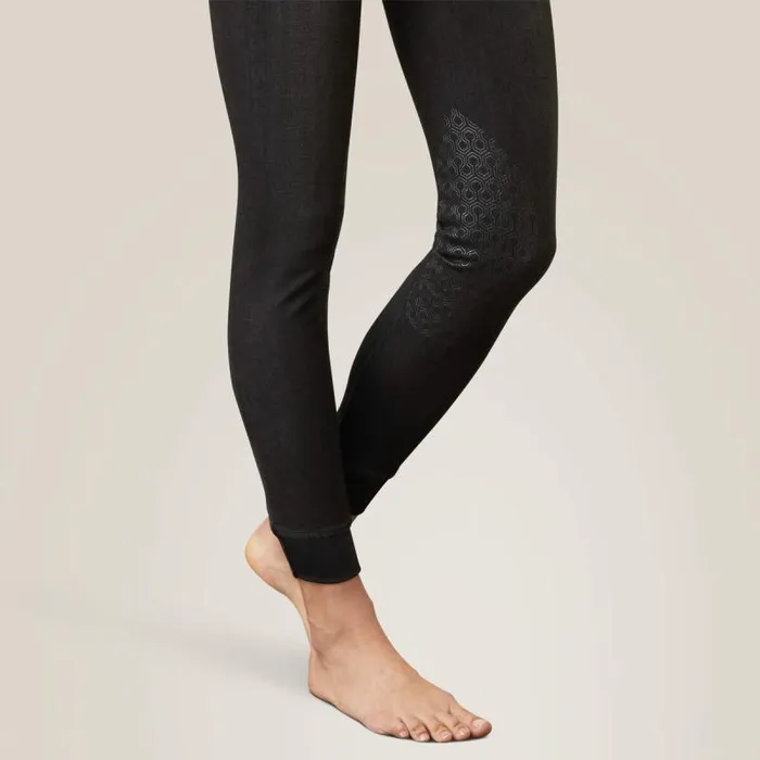 Women Pants and Shorts Ariat Halo B Denim Knee Patch Breech Black Rinse Women Pants and Shorts Ariat Halo B Denim Knee Patch Breech Black Rinse