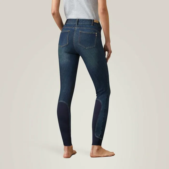 Women Pants and Shorts Ariat Halo Denim Knee Patch Breech Marine