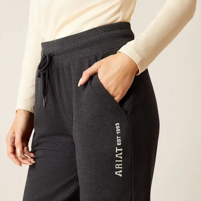 Women Pants and Shorts Ariat Memento Jogger Charcoal Women Pants and Shorts Ariat Memento Jogger Charcoal