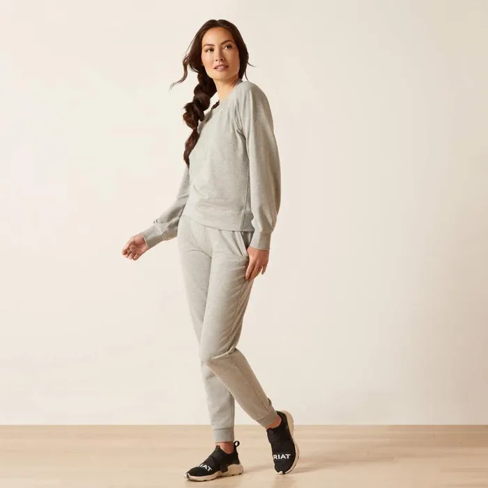 Women Pants and Shorts Ariat Memento Jogger Heather Grey Women Pants and Shorts Ariat Memento Jogger Heather Grey