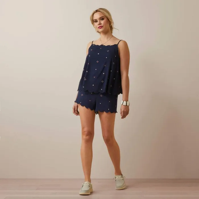 Women Pants and Shorts Ariat Presley Short Navy Eclipse Women Pants and Shorts Ariat Presley Short Navy Eclipse