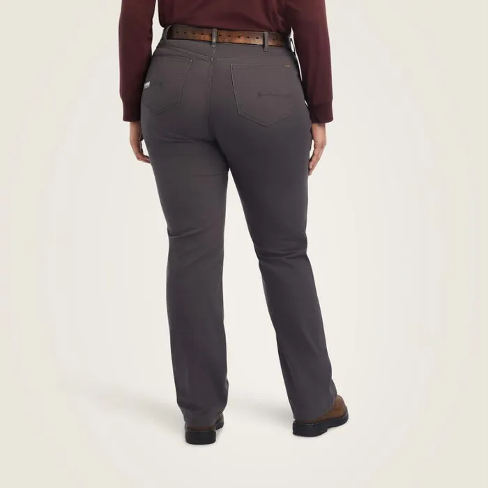 Women Pants and Shorts Ariat Rebar DuraStretch Made Tough Double Front Pant Rebar Grey Women Pants and Shorts Ariat Rebar DuraStretch Made Tough Double Front Pant Rebar Grey