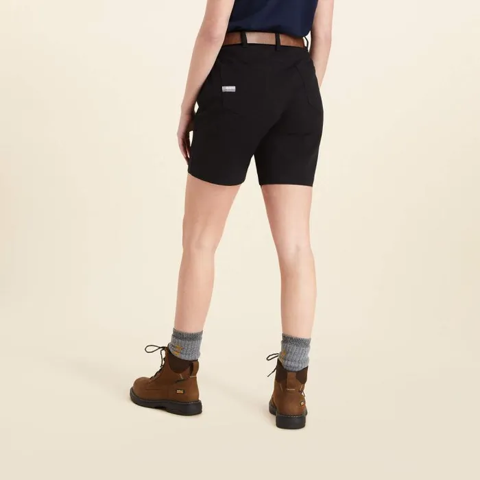 Women Pants and Shorts Ariat Rebar DuraStretch Made Tough Short Black Women Pants and Shorts Ariat Rebar DuraStretch Made Tough Short Black