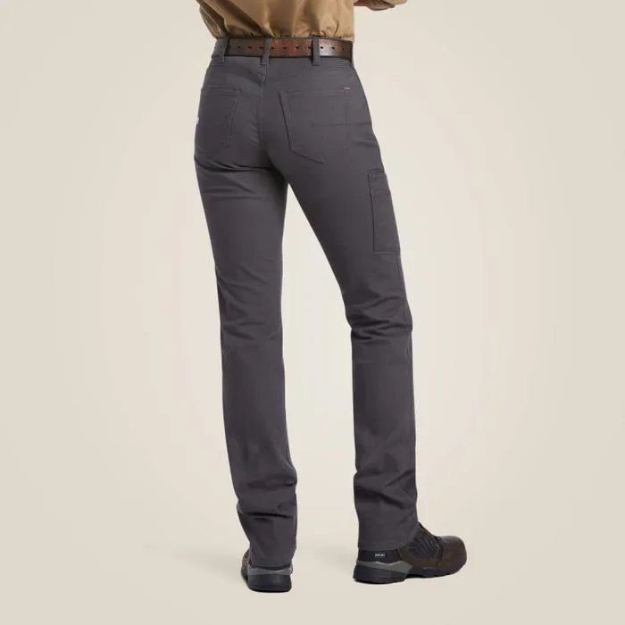 Women Pants and Shorts Ariat Rebar DuraStretch Made Tough Straight Leg Pant Rebar Grey Women Pants and Shorts Ariat Rebar DuraStretch Made Tough Straight Leg Pant Rebar Grey