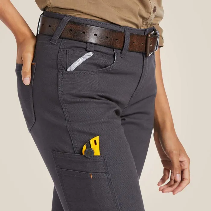 Women Pants and Shorts Ariat Rebar DuraStretch Made Tough Straight Leg Pant Rebar Grey Women Pants and Shorts Ariat Rebar DuraStretch Made Tough Straight Leg Pant Rebar Grey