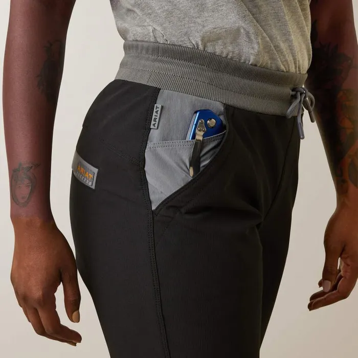 Women Pants and Shorts Ariat Rebar DuraStretch PullOn Slim Leg Pant Black Women Pants and Shorts Ariat Rebar DuraStretch PullOn Slim Leg Pant Black