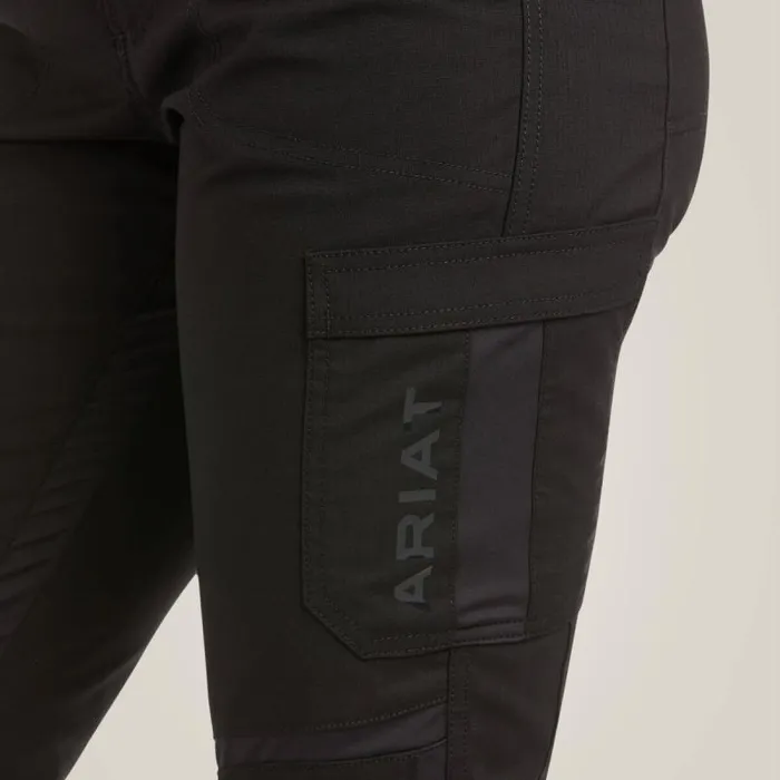Women Pants and Shorts Ariat Rebar DuraStretch Ripstop Cargo Straight Leg Pant Black Women Pants and Shorts Ariat Rebar DuraStretch Ripstop Cargo Straight Leg Pant Black