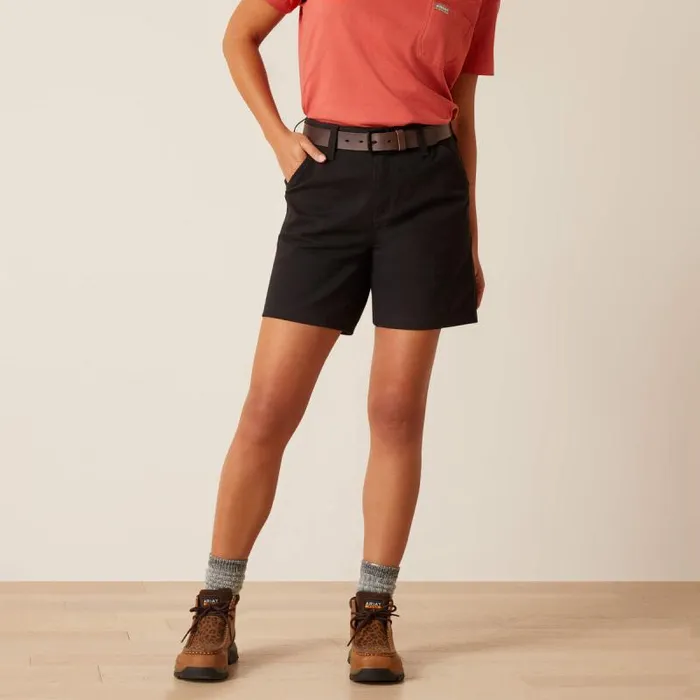 Women Pants and Shorts Ariat Rebar PR Made Tough 6034 Short Black