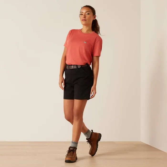 Women Pants and Shorts Ariat Rebar PR Made Tough 6034 Short Black Women Pants and Shorts Ariat Rebar PR Made Tough 6034 Short Black