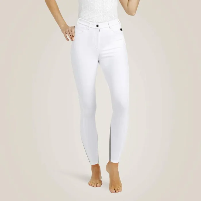 Women Pants and Shorts Ariat Speranza Knee Patch Breech White