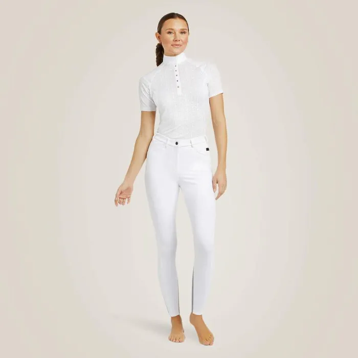 Women Pants and Shorts Ariat Speranza Knee Patch Breech White