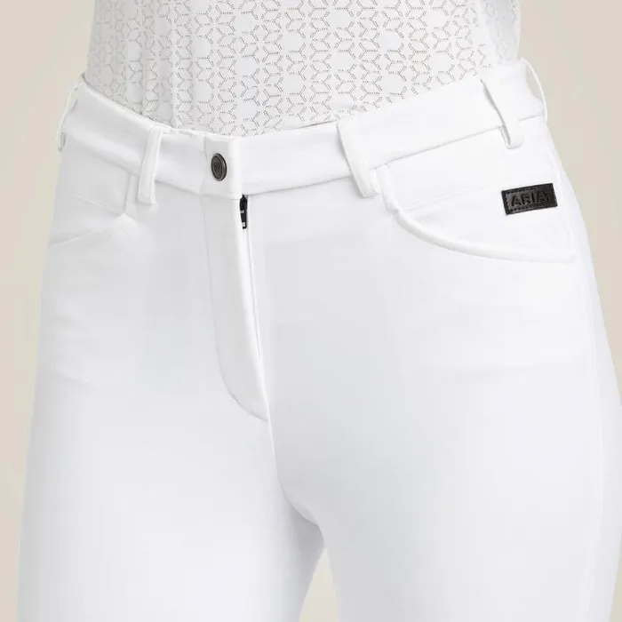 Women Pants and Shorts Ariat Speranza Knee Patch Breech White