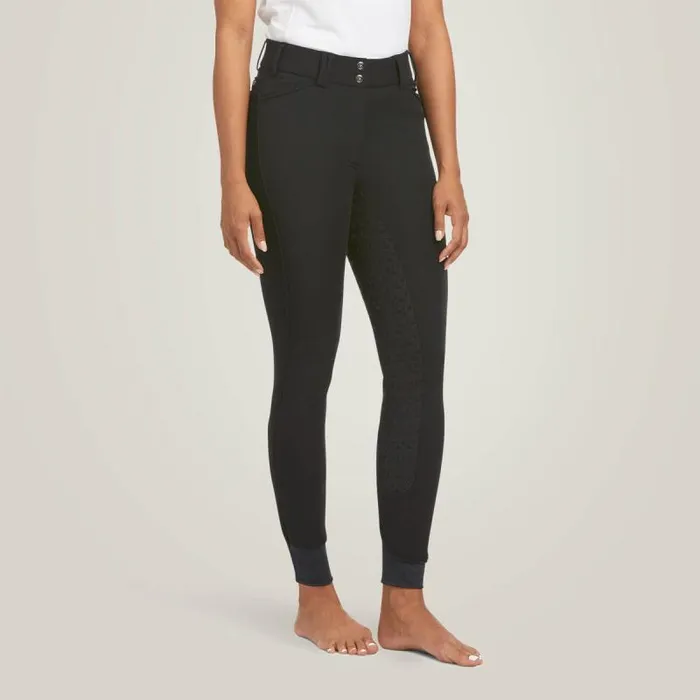 Women Pants and Shorts Ariat Tri Factor Frost Insulated Full Seat Breech Black