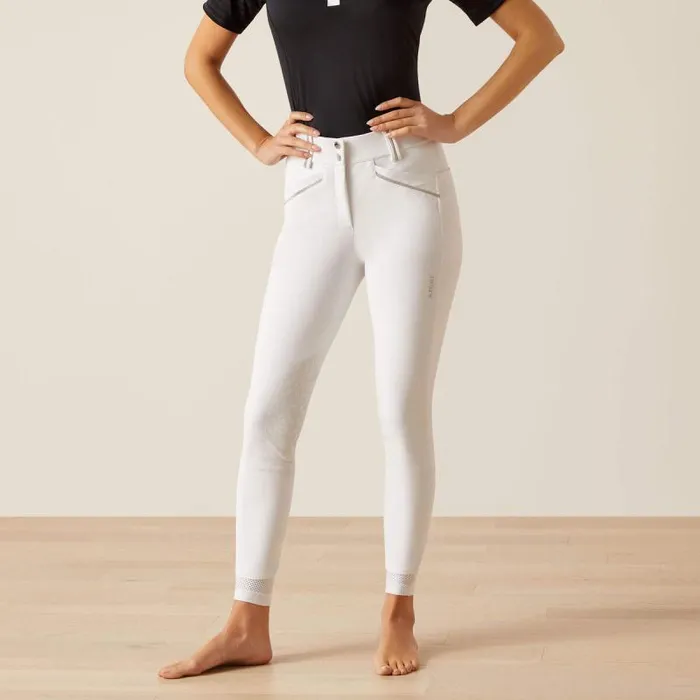 Women Pants and Shorts Ariat Tri Factor Grace Knee Patch Breech White