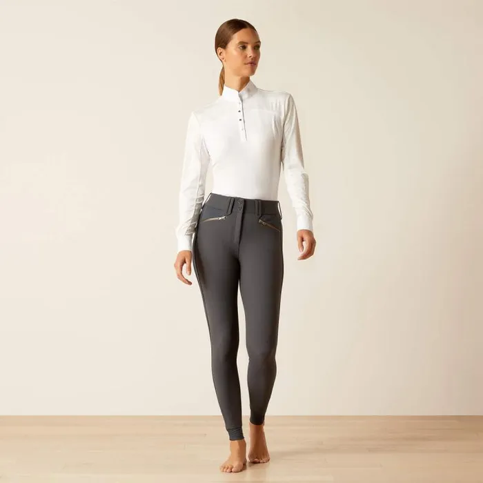 Women Pants and Shorts Ariat Tri Factor X Bellatrix Full Seat Breech Ebony Grey Women Pants and Shorts Ariat Tri Factor X Bellatrix Full Seat Breech Ebony Grey