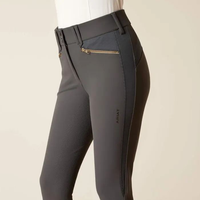 Women Pants and Shorts Ariat Tri Factor X Bellatrix Full Seat Breech Ebony Grey Women Pants and Shorts Ariat Tri Factor X Bellatrix Full Seat Breech Ebony Grey