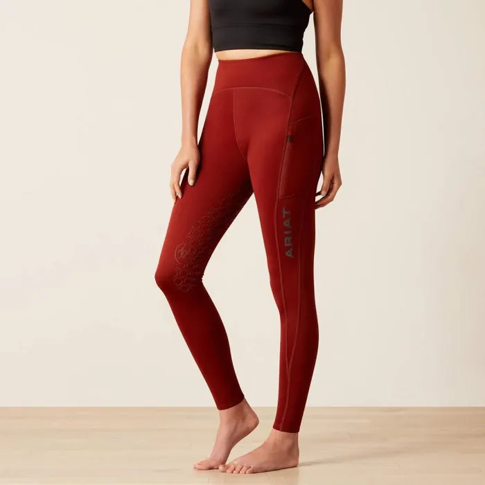 Women Pants and Shorts Ariat Venture Thermal Half Grip Tight Fired Brick
