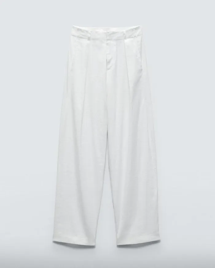 Women Pants Rag 038 Bone Donovan Linen Pant White